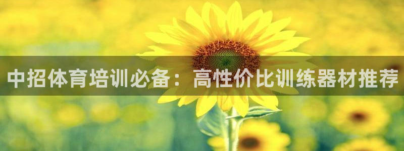富联平台挂机赚钱：中招体育培训必备：高性价比训练器材