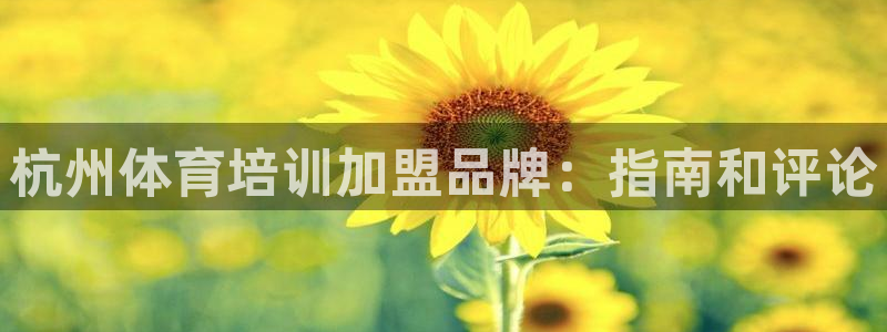 富联平台主管代理：杭州体育培训加盟品牌：指南和评论