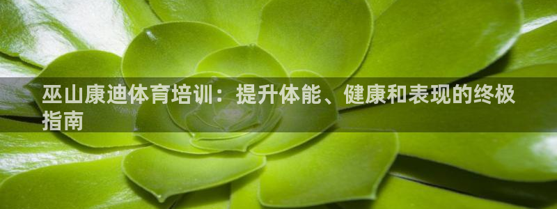 富联娱乐平台是什么软件：巫山康迪体育培训：提升体能、健康和表