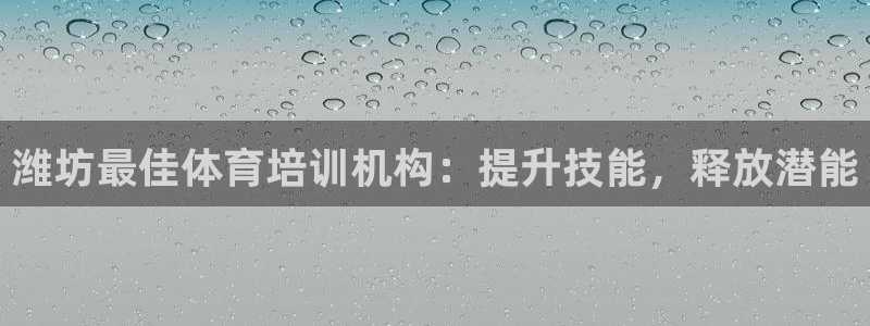 富联申购：潍坊最佳体育培训机构：提升技能，释放潜能